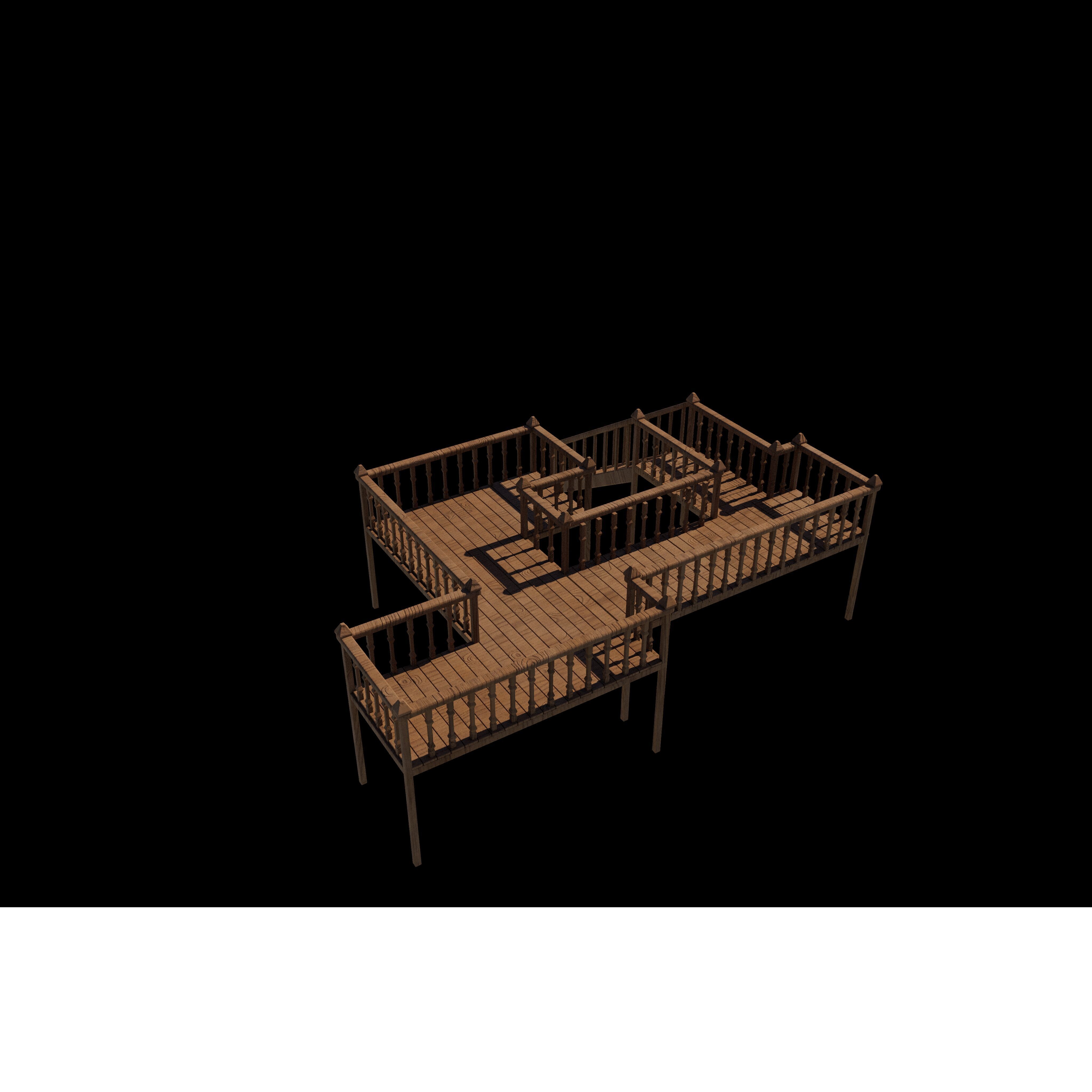 Multi Tier Deck 3D model_10
