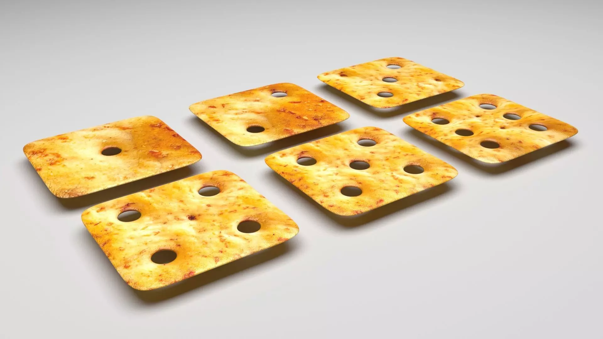 Dice Crackers Set 3D model