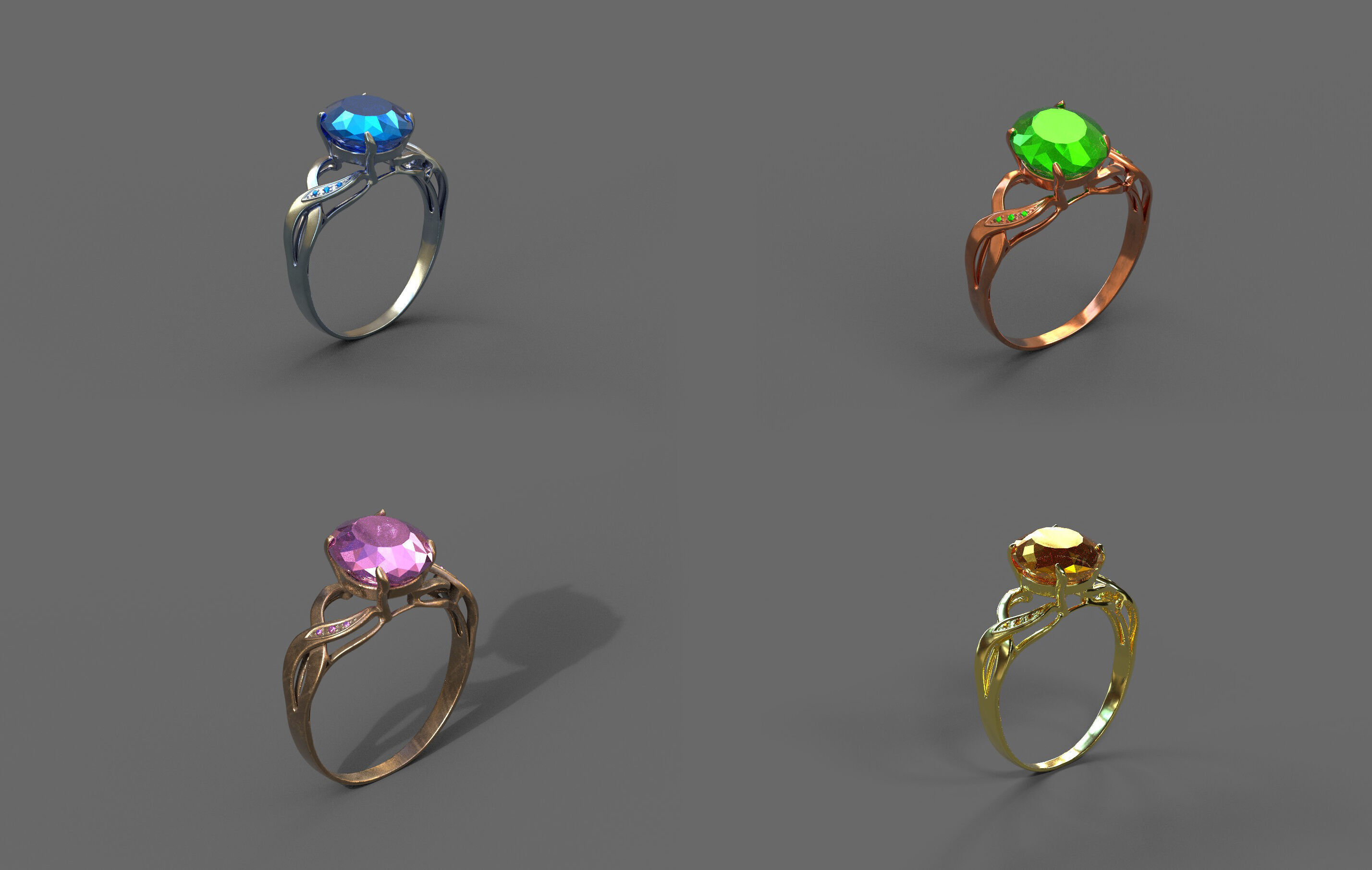 High-Quality 3D Ring Model Pack 16 3D model_84