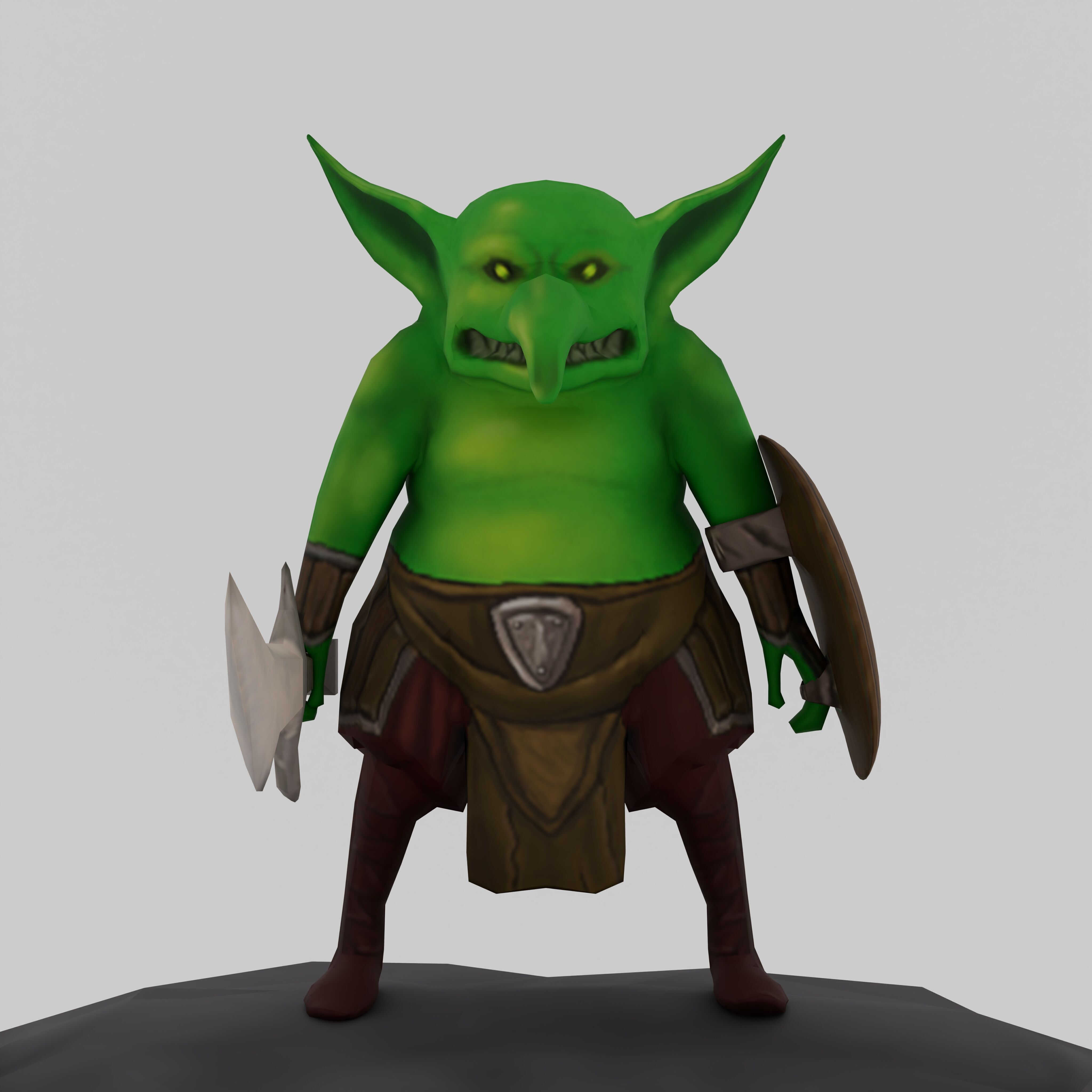 Fantasy Goblin Low-poly 3D model Low-poly 3D model_3