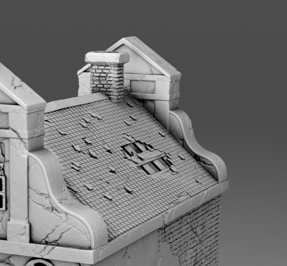 The abandoned church 3D print model_3