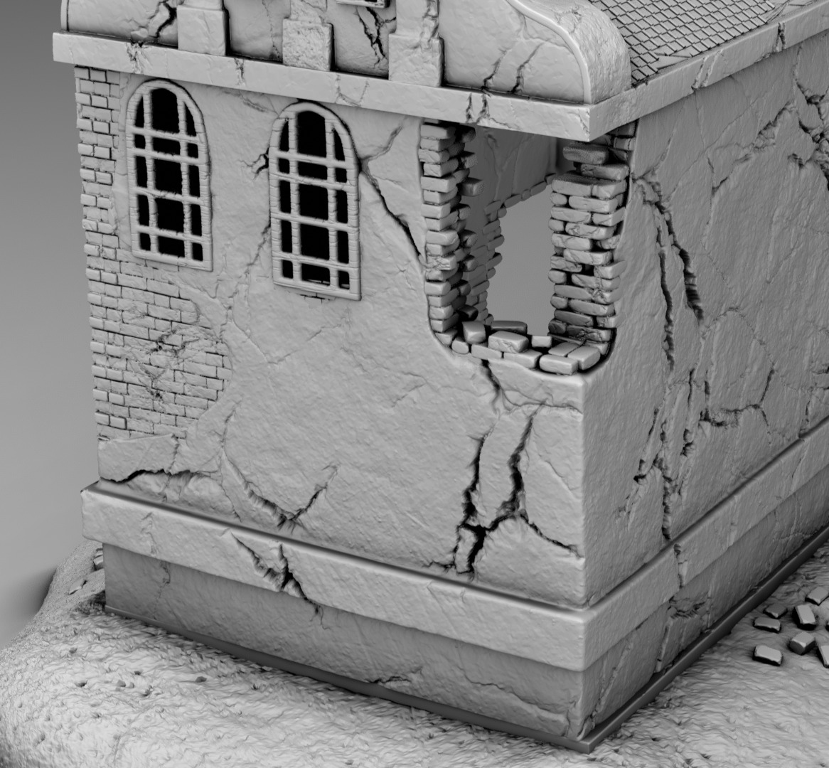 The abandoned church 3D print model_8