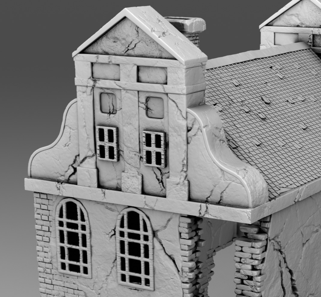 The abandoned church 3D print model_7