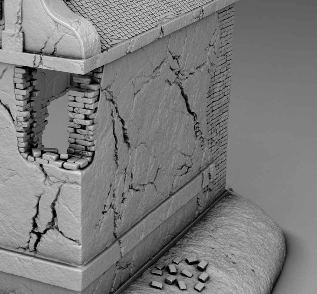 The abandoned church 3D print model_9