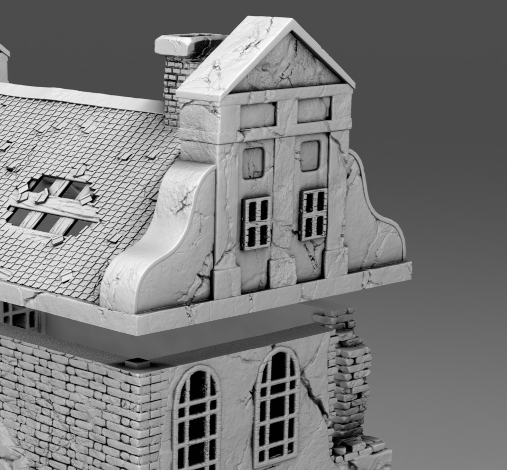 The abandoned church 3D print model_10