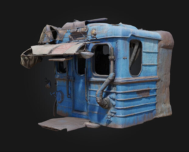 Desolate Refuge  Shelter in the Shadows 3D model 2