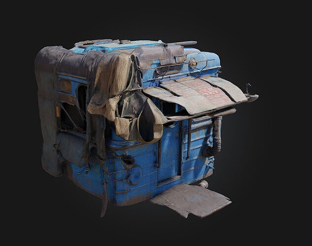 Desolate Refuge  Shelter in the Shadows 3D model 4
