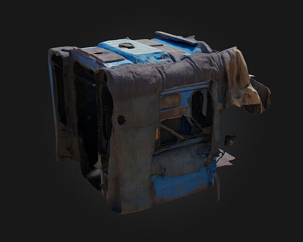 Desolate Refuge  Shelter in the Shadows 3D model 6