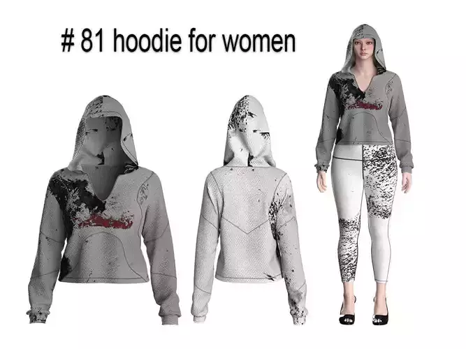 81 hoodie for women 3D print model 81 hoodie for women 3D print model