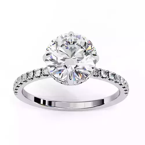 ROUND  DIAMOND RING -CAD-005