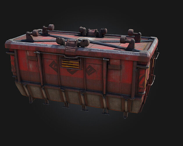 Cargo Container  Industrial Standard for Endless Utility 3D model 3