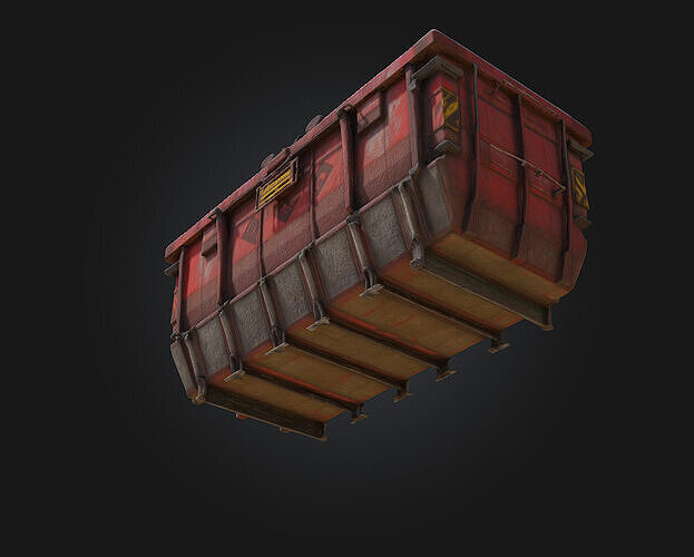 Cargo Container  Industrial Standard for Endless Utility 3D model 6