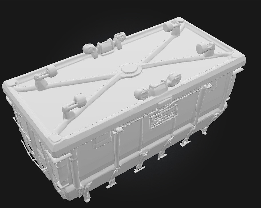 Cargo Container  Industrial Standard for Endless Utility 3D model_10