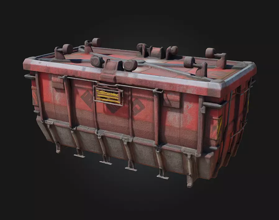 Cargo Container  Industrial Standard for Endless Utility 3D model_0