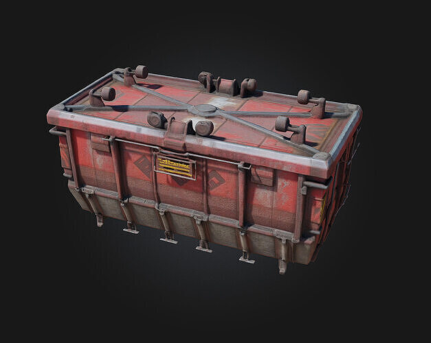 Cargo Container  Industrial Standard for Endless Utility 3D model 7