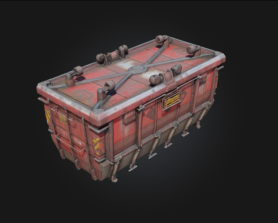 Cargo Container  Industrial Standard for Endless Utility 3D model_4