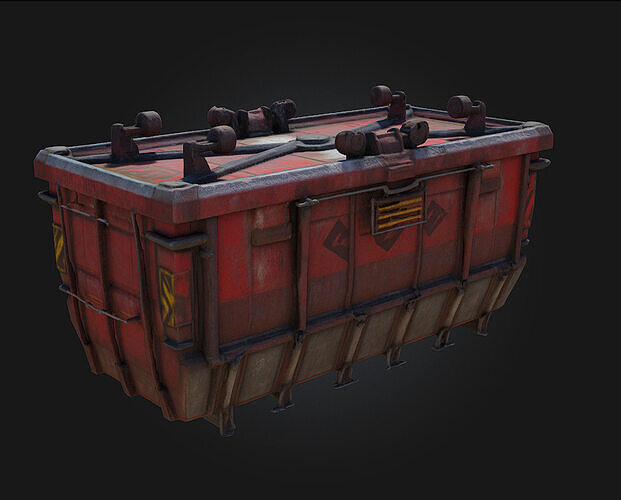 Cargo Container  Industrial Standard for Endless Utility 3D model 4