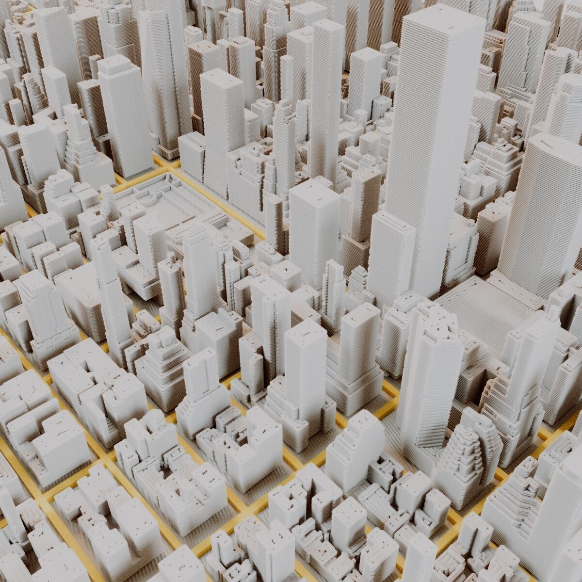 NYC Diorama Midtown Manhattan Diorma Map Modular 3D Printable 3D print model_4