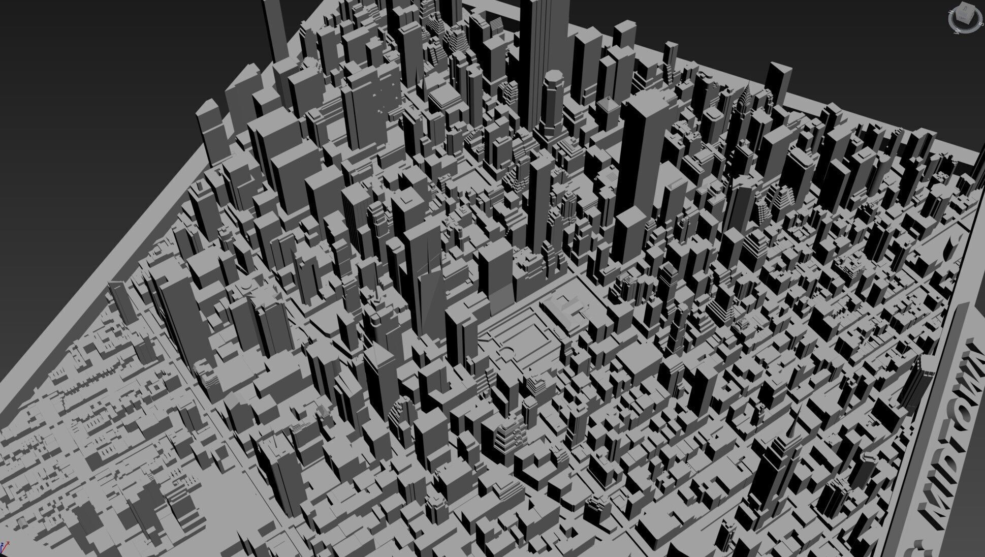 NYC Diorama Midtown Manhattan Diorma Map Modular 3D Printable 3D print model_7