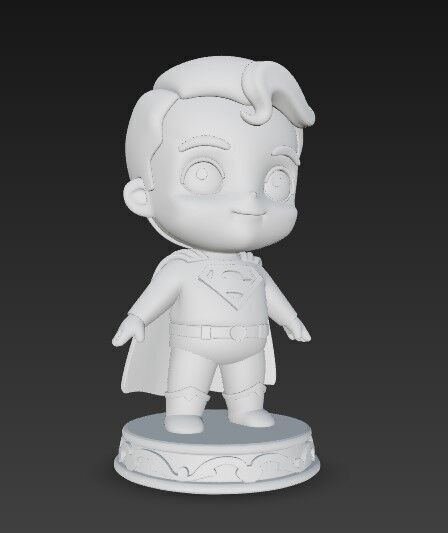 The Cute Side of Kryptons Hero in 3D 3D print model_11