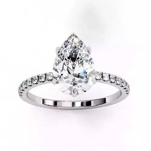 PEAR DIAMOND RING -CAD-007