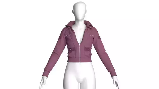 Girls Crop Jacket V2