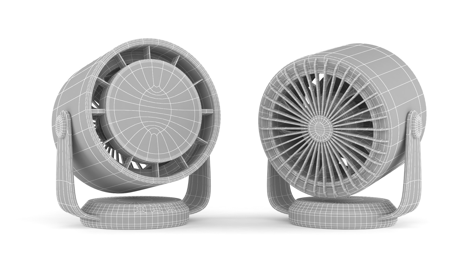 Table Fan 3D model_5