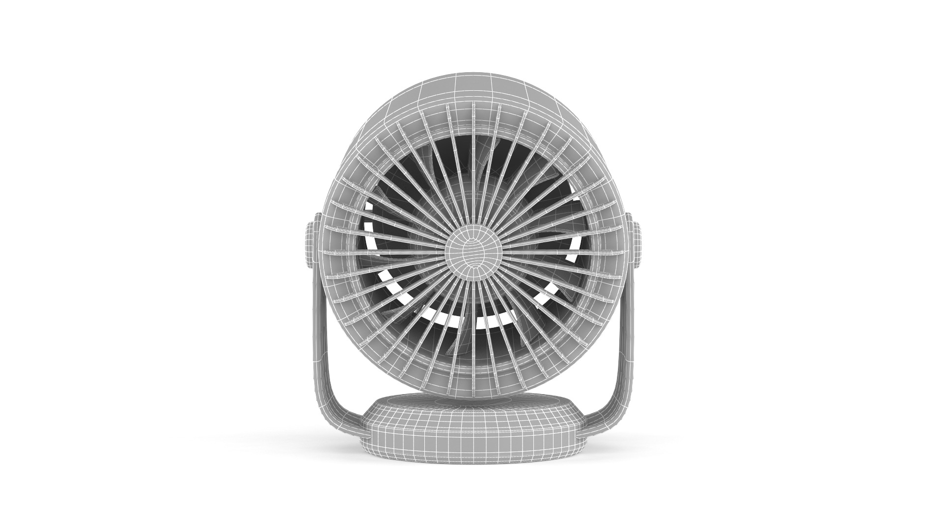 Table Fan 3D model_9