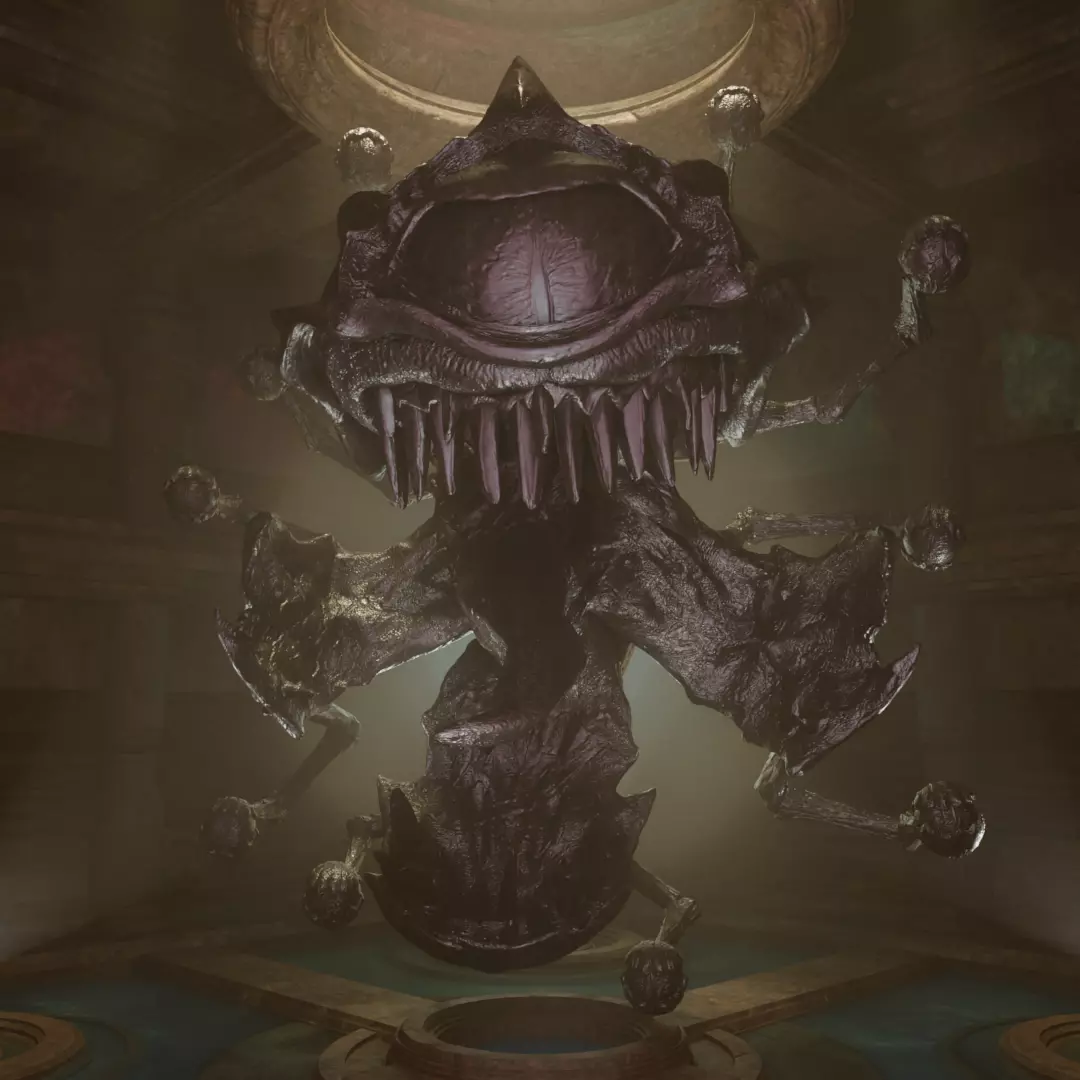 Grotesque Beholder - Monstrous Horror 3D Printable Miniature 3D print model_0