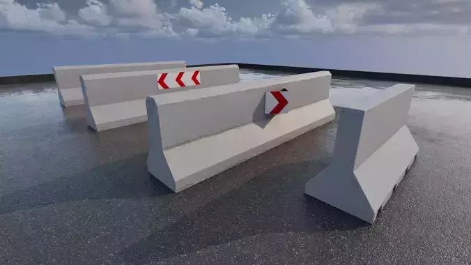 Concrete Road Barrier 
