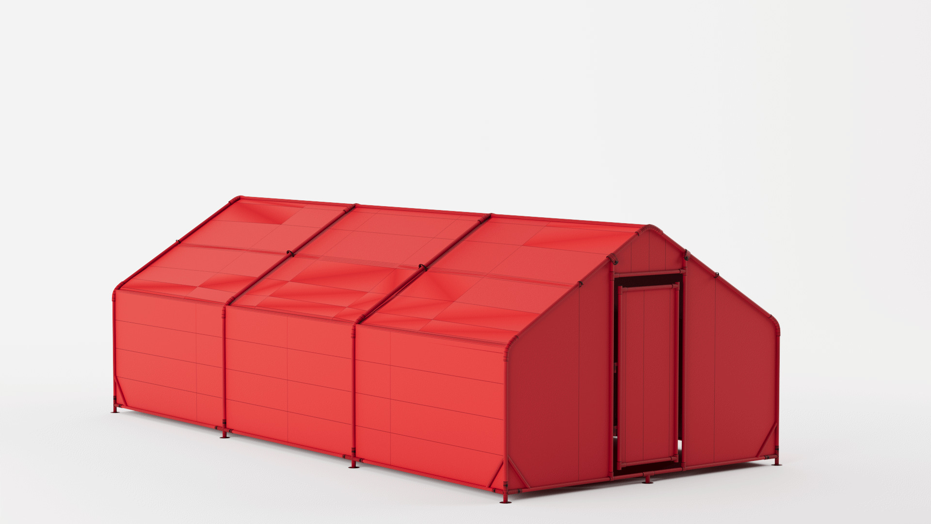 Marquee Warehouse Tent 3D model_10