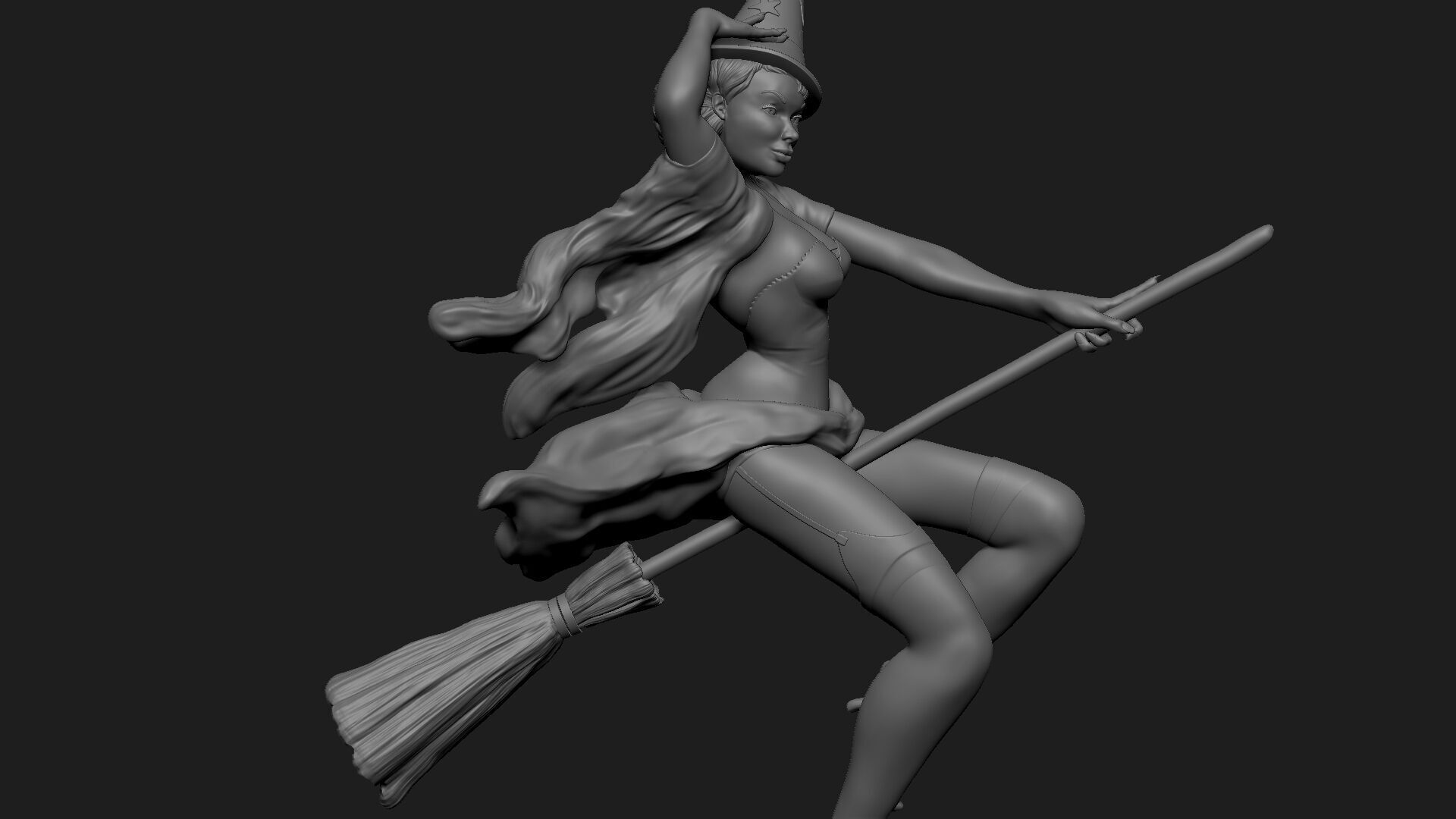 Riding High Pin-up Figurine 3D Print 3D print model_4