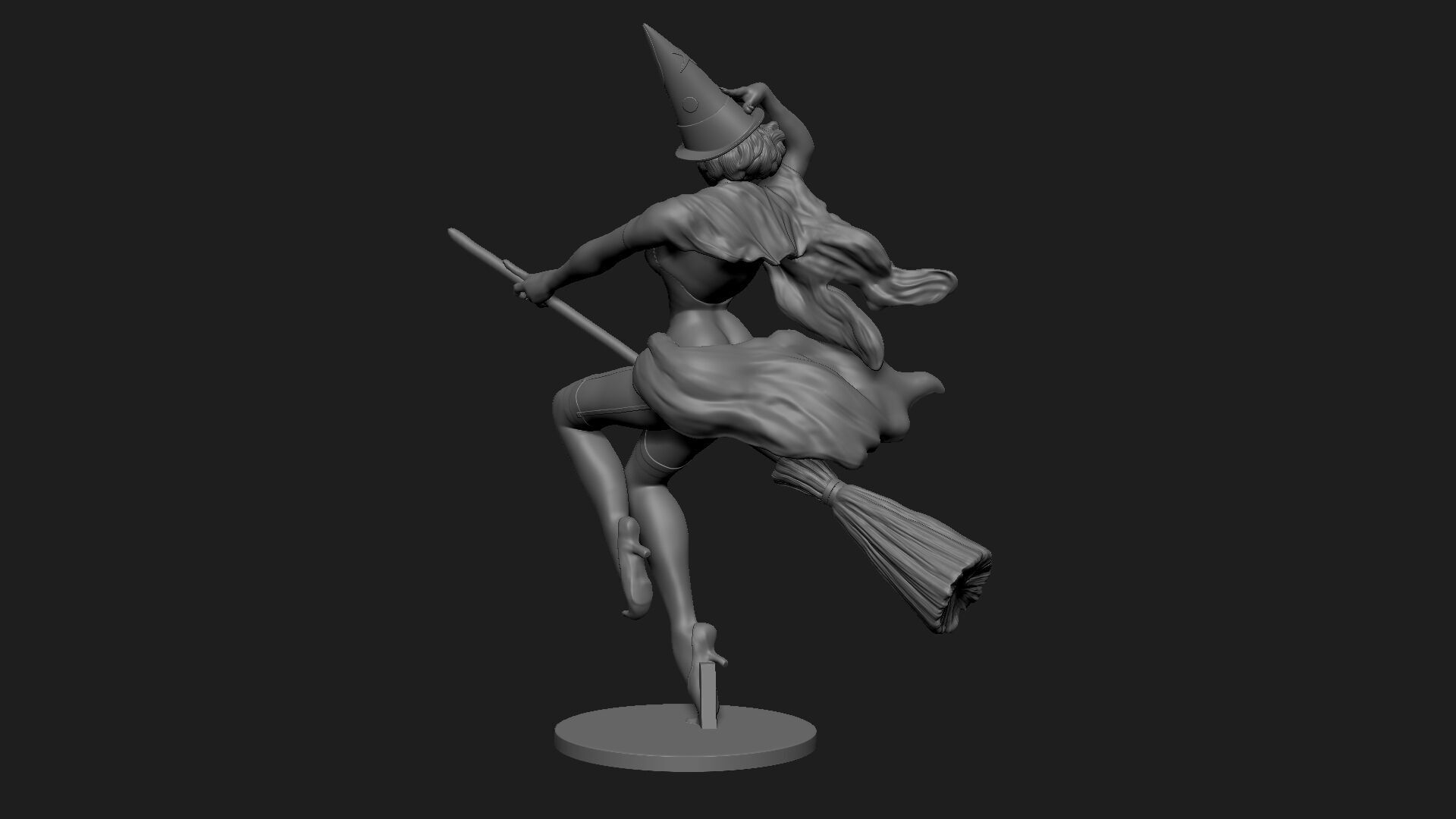 Riding High Pin-up Figurine 3D Print 3D print model_3