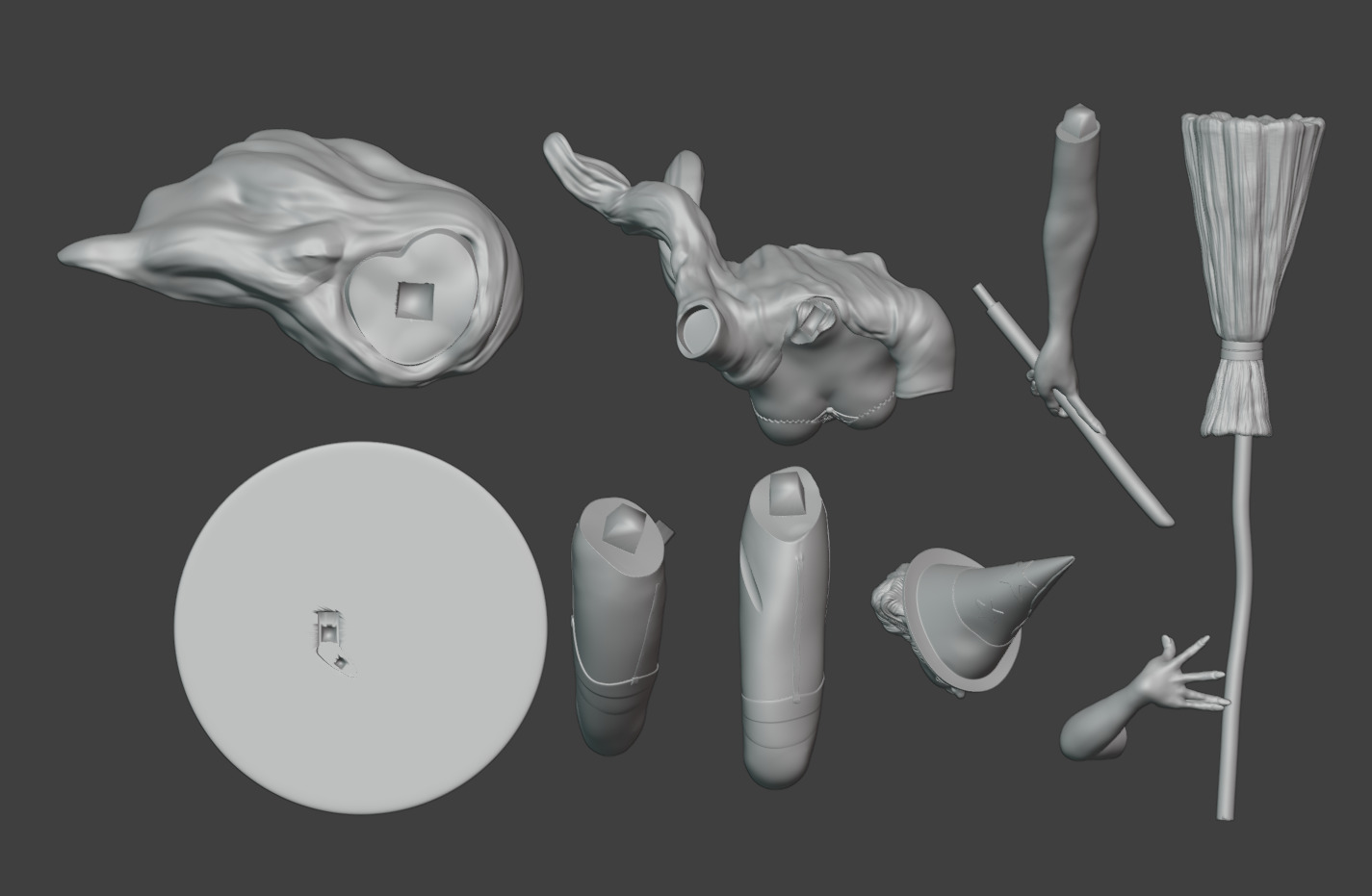 Riding High Pin-up Figurine 3D Print 3D print model_9