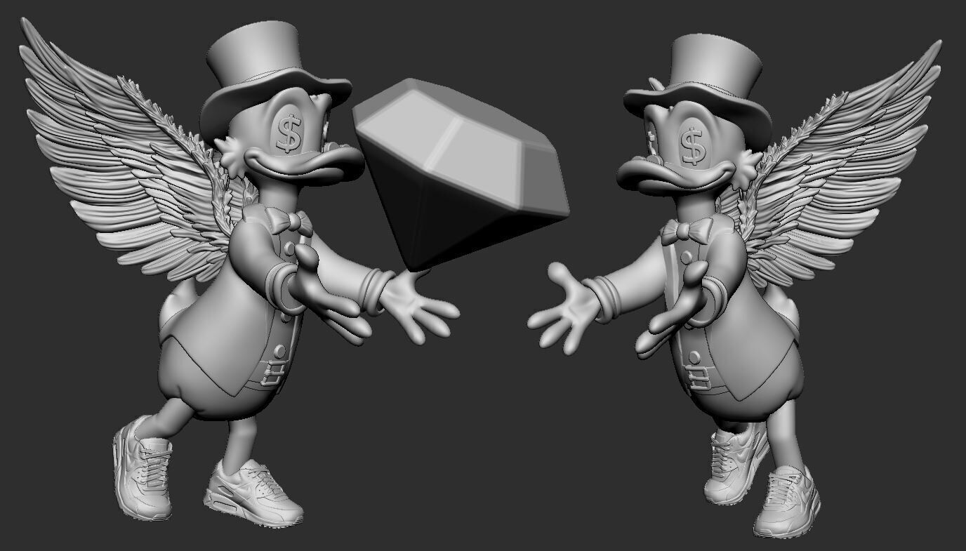 Scrooge McDuck 3D print model_1