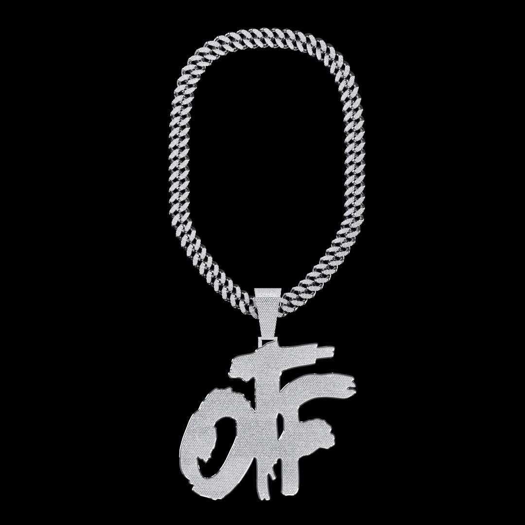 Lil Durk OTF Pendant Chain 3D model rigged | CGTrader, image size:1080x1080