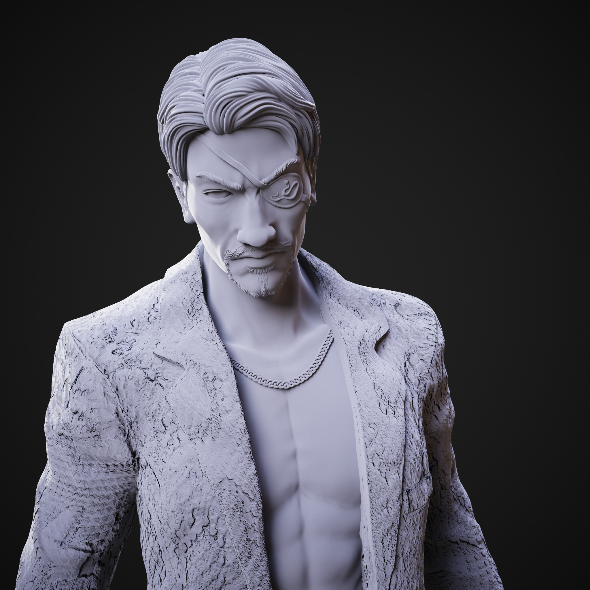 Goro Majima - Snake Skin Yakuza fit 3D print model_11
