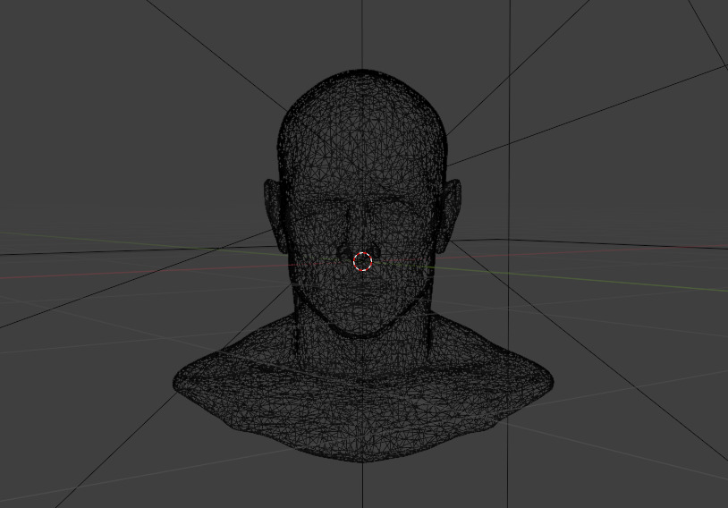 man face 3d model Low-poly 3D model_5