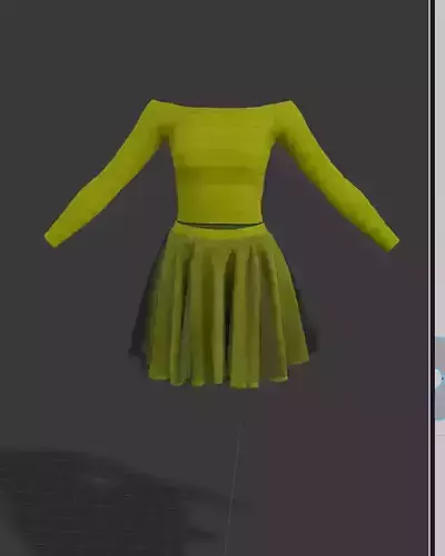 Free Daily skirt with top in marvelous designer