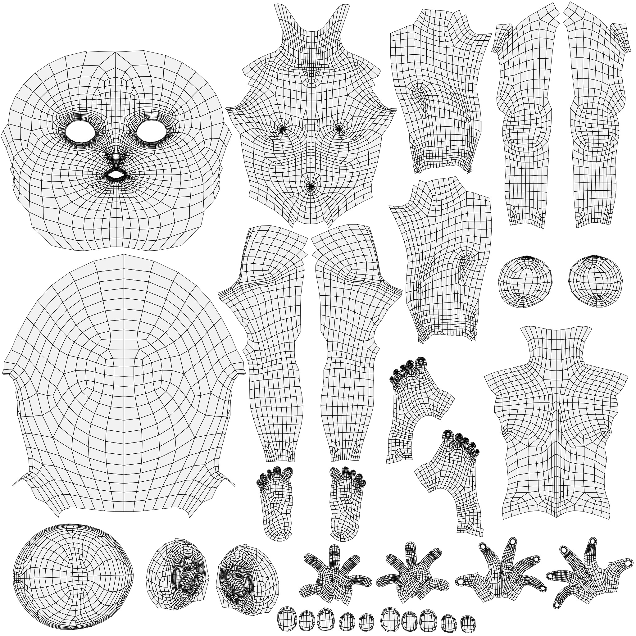 Rigged Pixar Boy  Low-poly 3D model_10