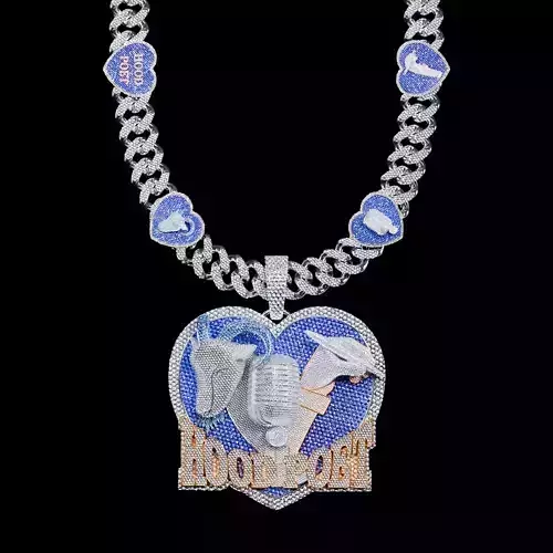 Polo G Hood Poet Pendant Chain