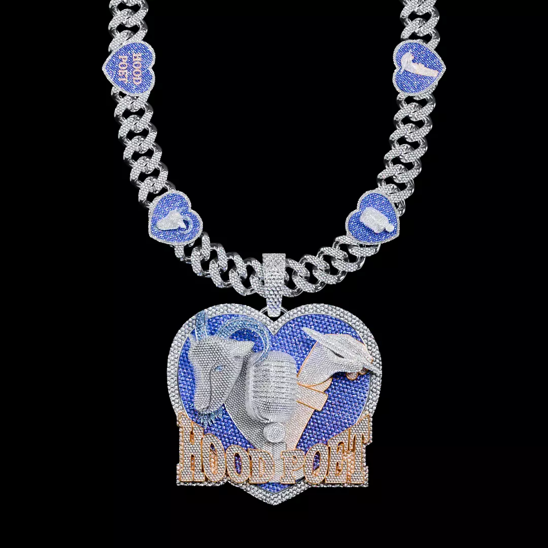 Polo G Hood Poet Pendant Chain 3D model