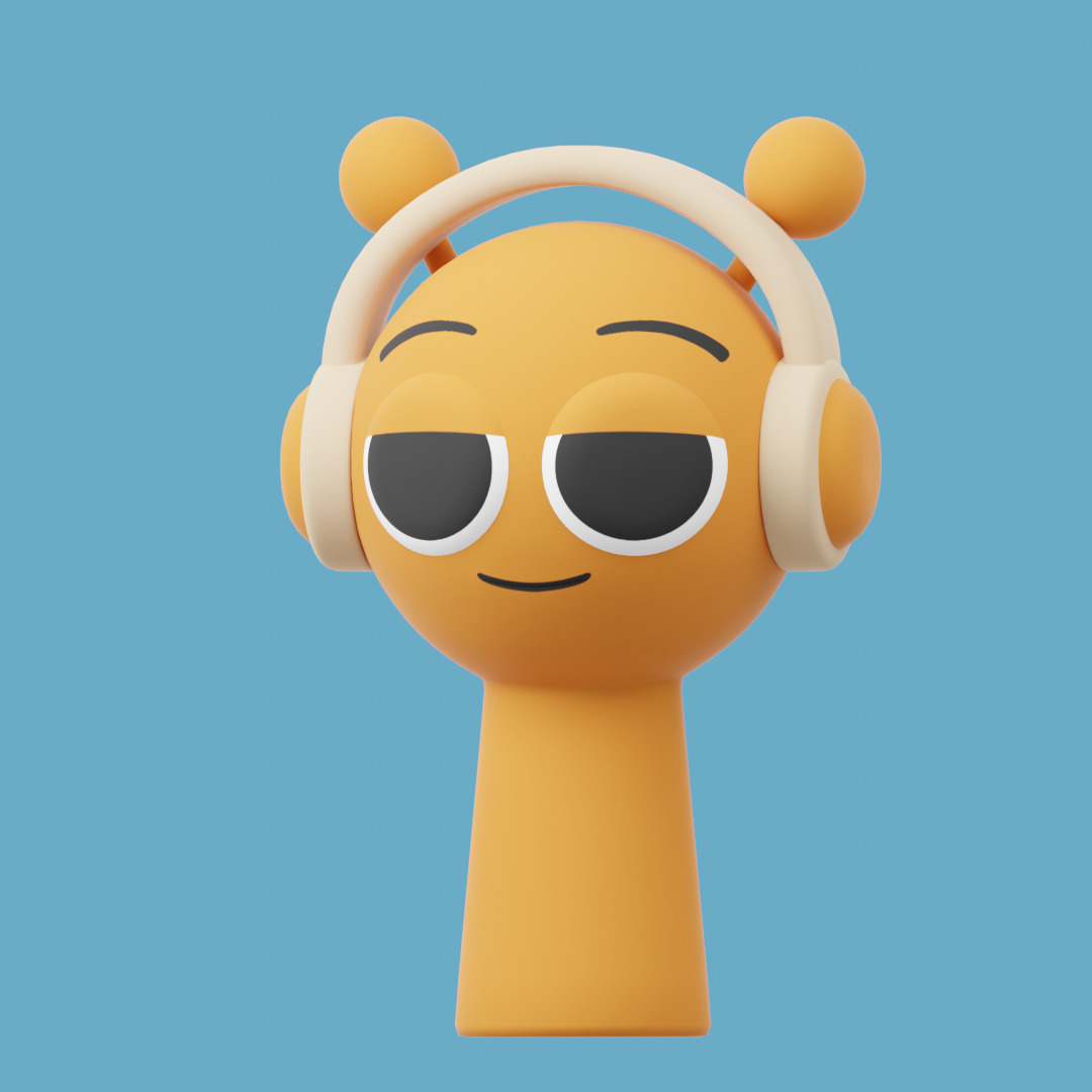 Orange - Sprunki 3D model_1