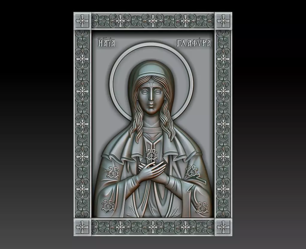 Saint Glaphyra of Amasia 3D model_0