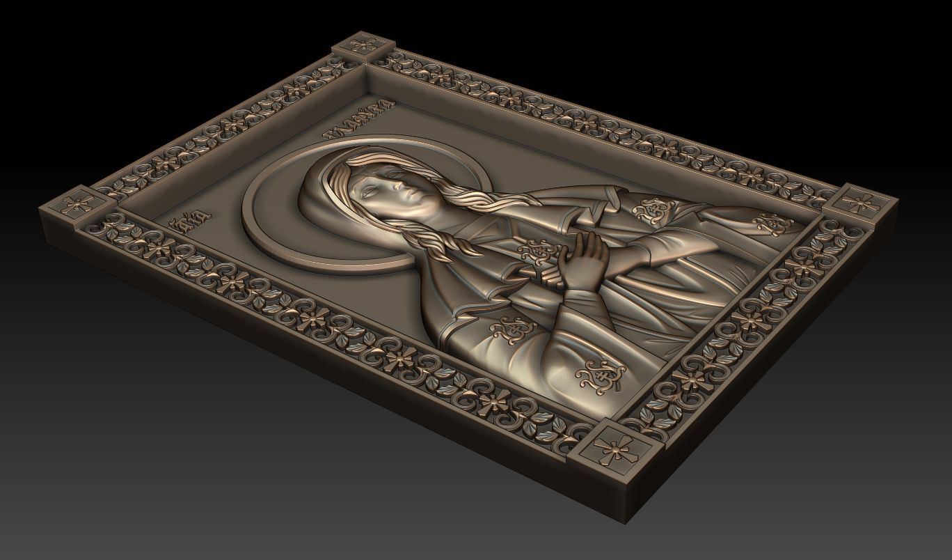 Saint Glaphyra of Amasia 3D model_12
