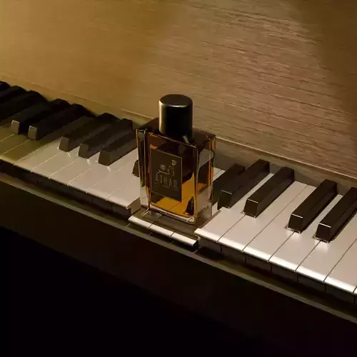 Premium Perfume Scene Low-poly 3D model