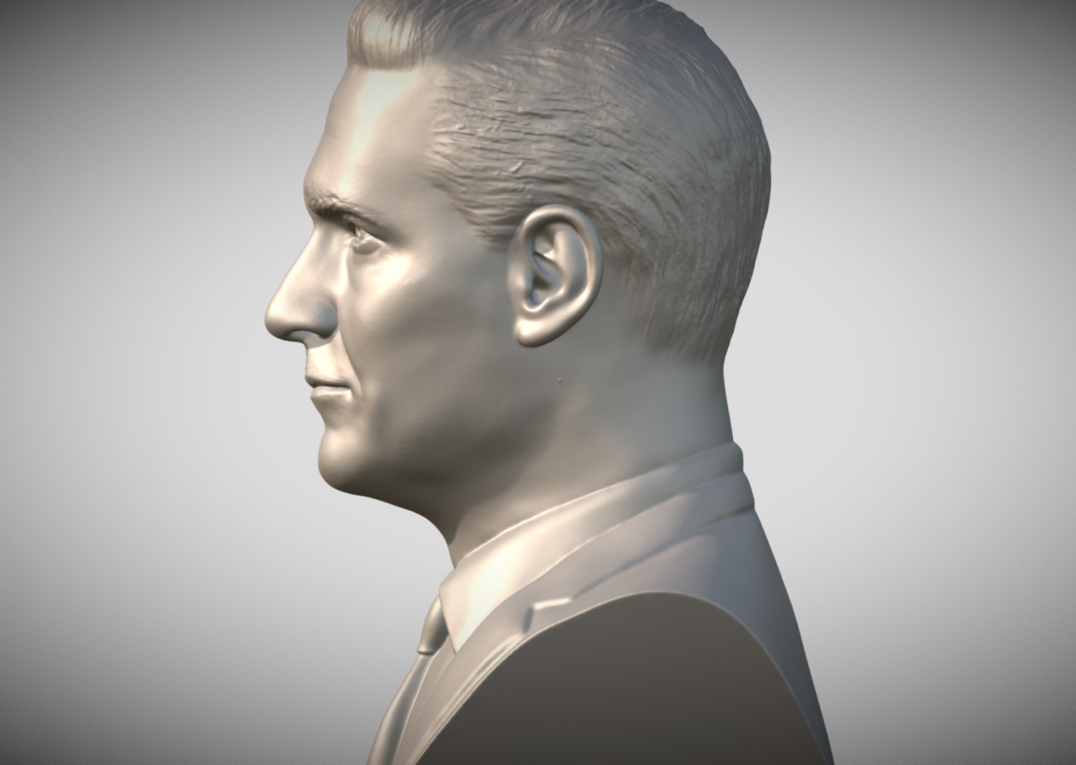 Don Draper from Mad Men bust 3D print model_4