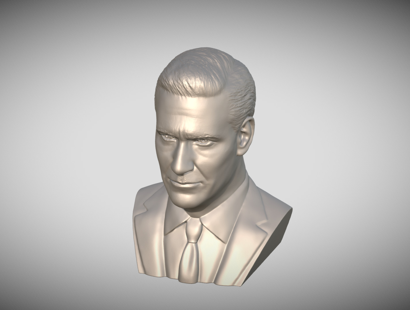 Don Draper from Mad Men bust 3D print model_16