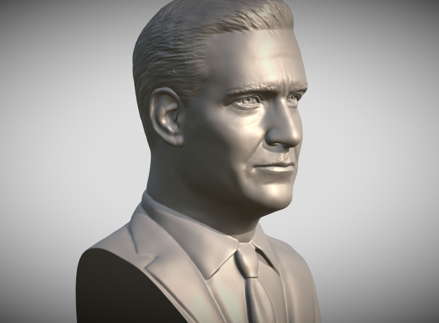 Don Draper from Mad Men bust 3D print model_8