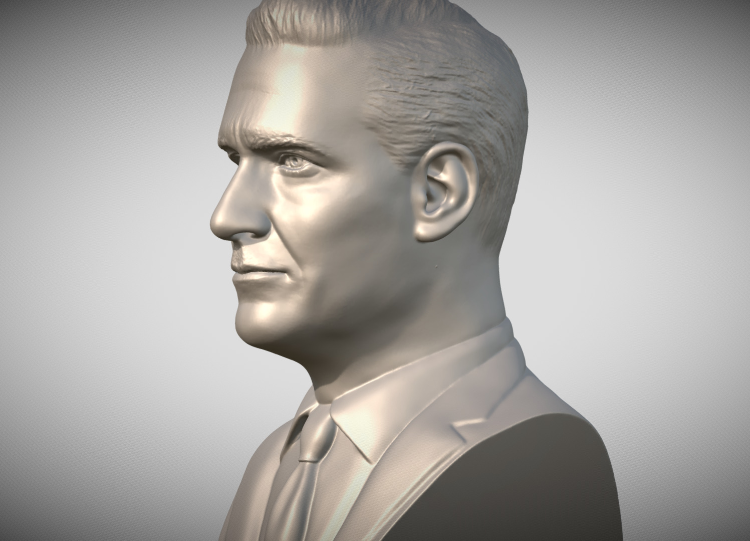 Don Draper from Mad Men bust 3D print model_3